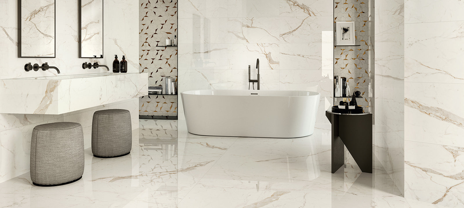 Minoli - Marvel Shine Calacatta Prestigio Matt, 60 x 120cm (MVH1021)