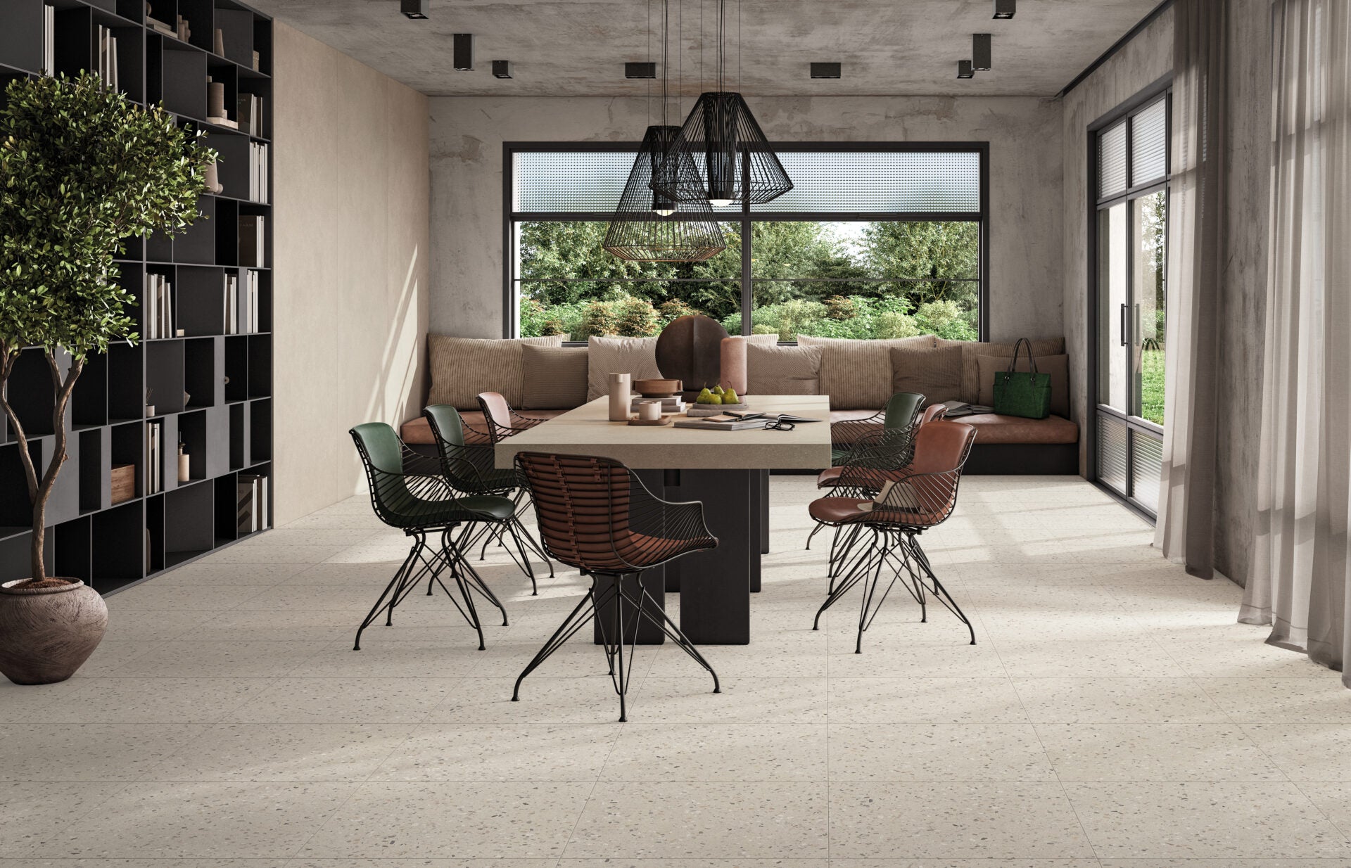 Minoli - ReConcrete Terrazzo Rice, 60 x 60cm (RCT1055)