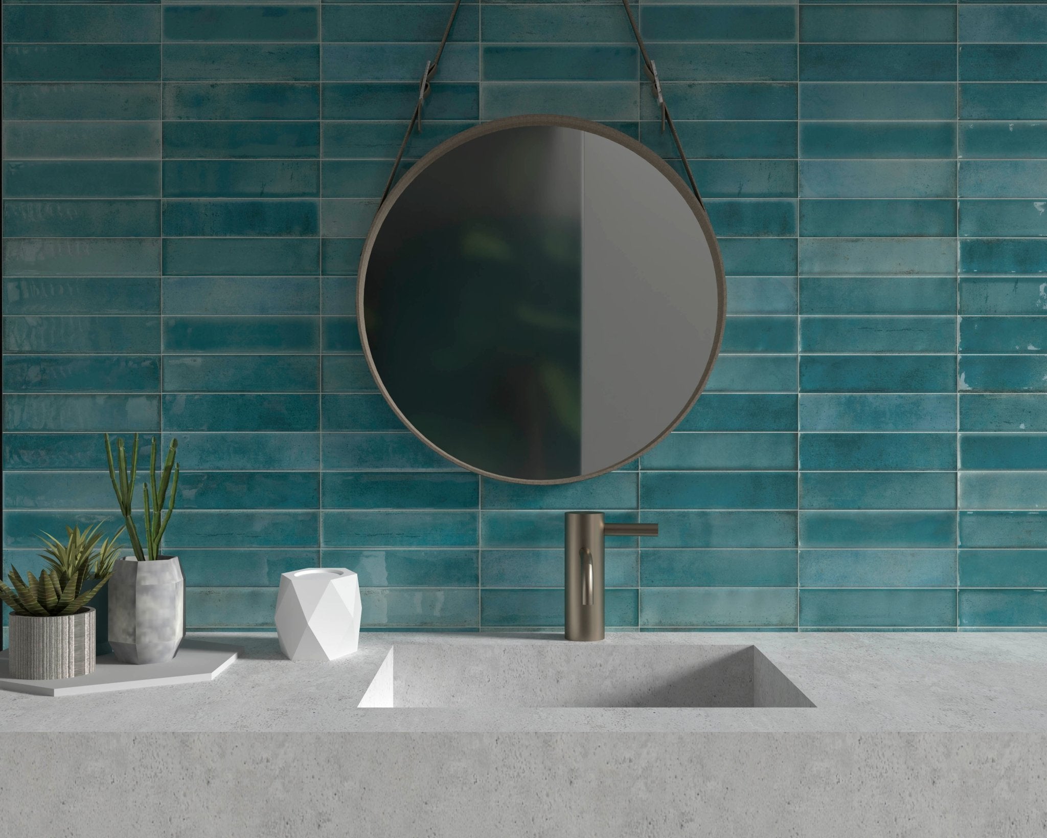Artisan Azzurro Gloss, 25 x 60cm - Tiles & Stone To You