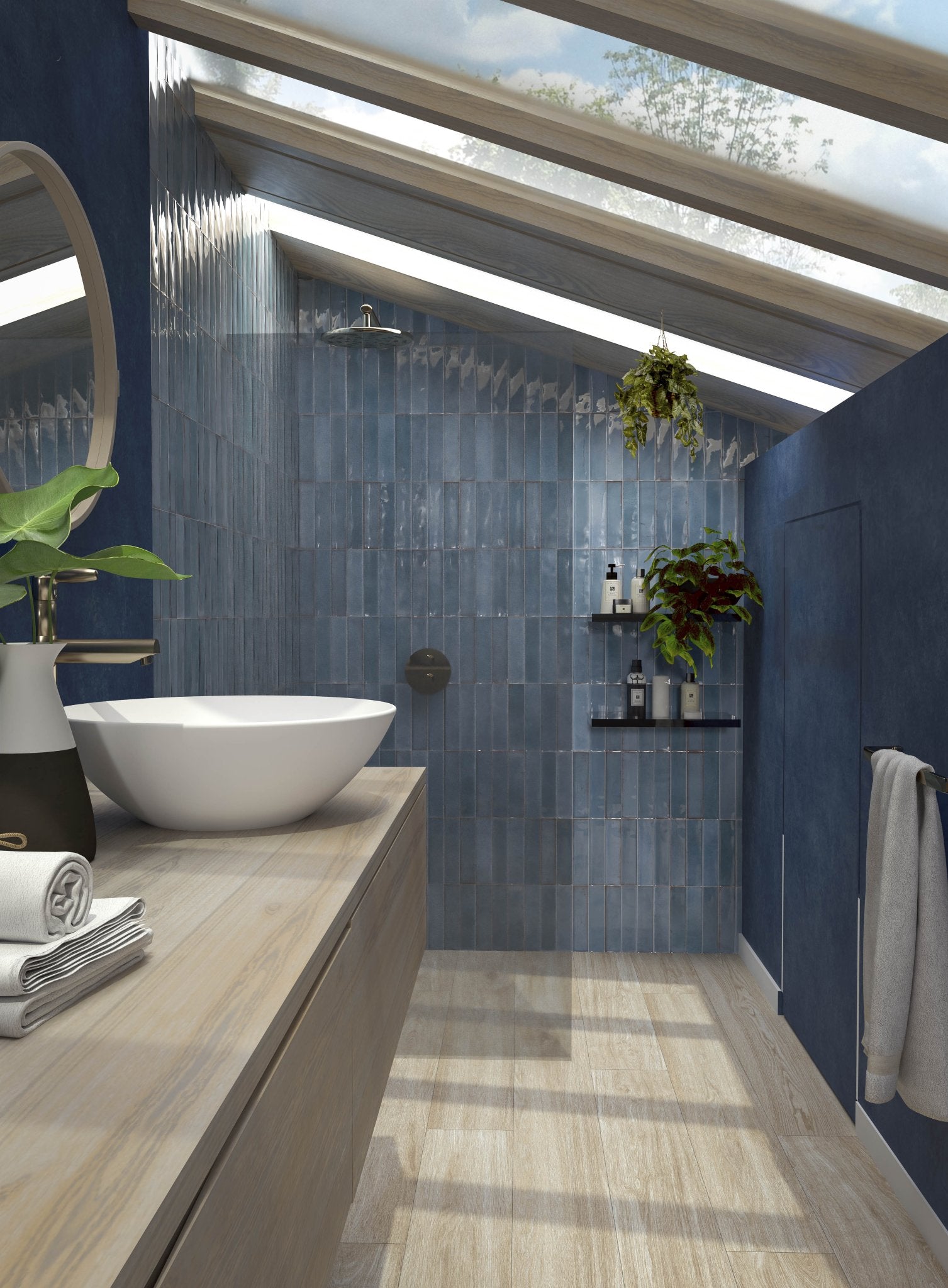 Artisan Blu Gloss, 25 x 60cm - Tiles & Stone To You