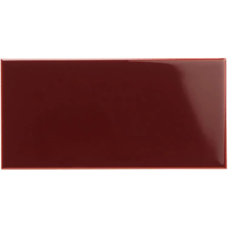 Original Style - Burgundy Half Tile, 15.2 x 7.5cm (IM-0018378)