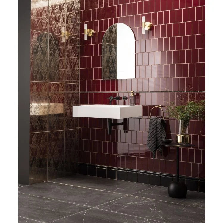 Original Style - Burgundy Half Tile, 15.2 x 7.5cm (IM-0018378)