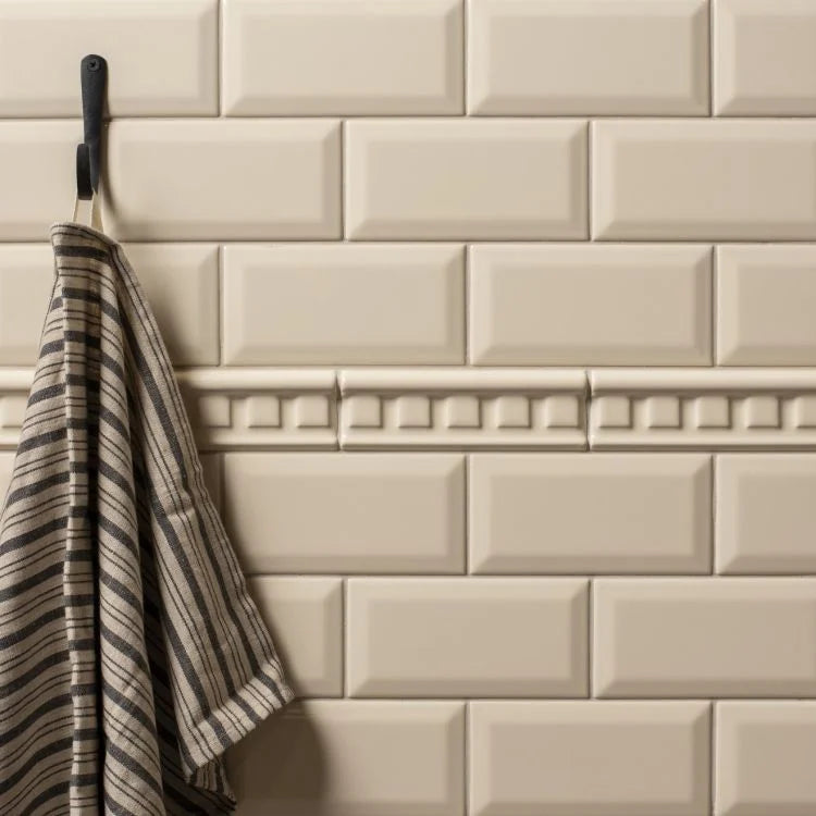 Original Style - County White Metro Bevelled Tile, 15 x 7.5cm (IM-0019151)