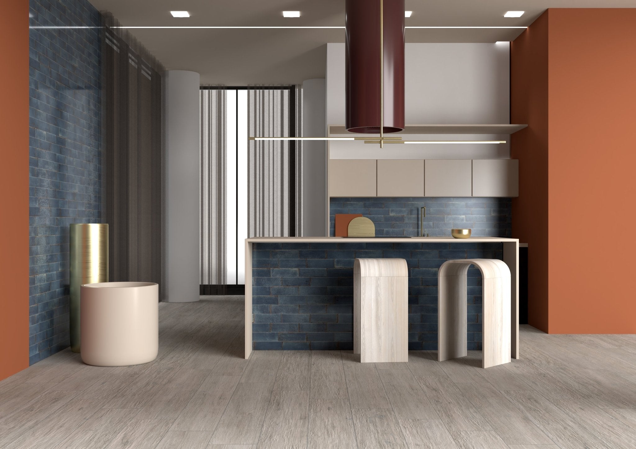 Grunge Blu, 7 x 21.6cm - Tiles & Stone To You