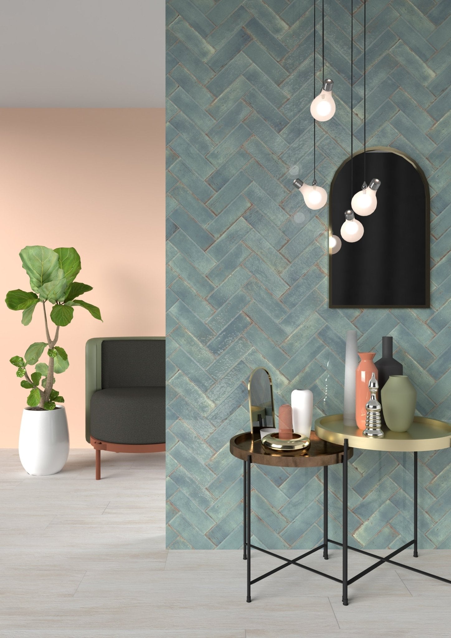 Grunge Verde, 21.6 x 21.6cm - Tiles & Stone To You