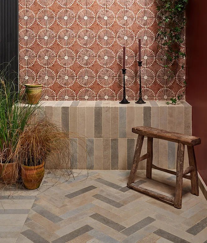 Minoli - Castilan Limestone Parquet Tumbled, 7.5 x 30cm (16599) - Tiles & Stone To You