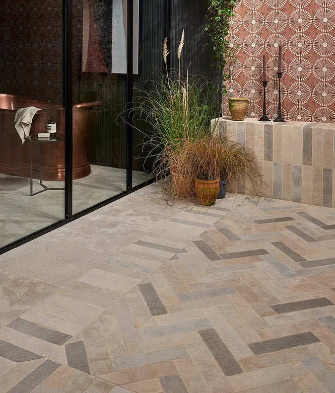 Minoli - Castilan Limestone Parquet Tumbled, 7.5 x 30cm (16599) - Tiles & Stone To You