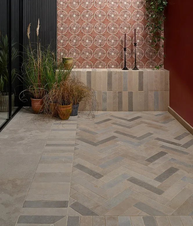 Minoli - Castilan Limestone Parquet Tumbled, 7.5 x 30cm (16599) - Tiles & Stone To You