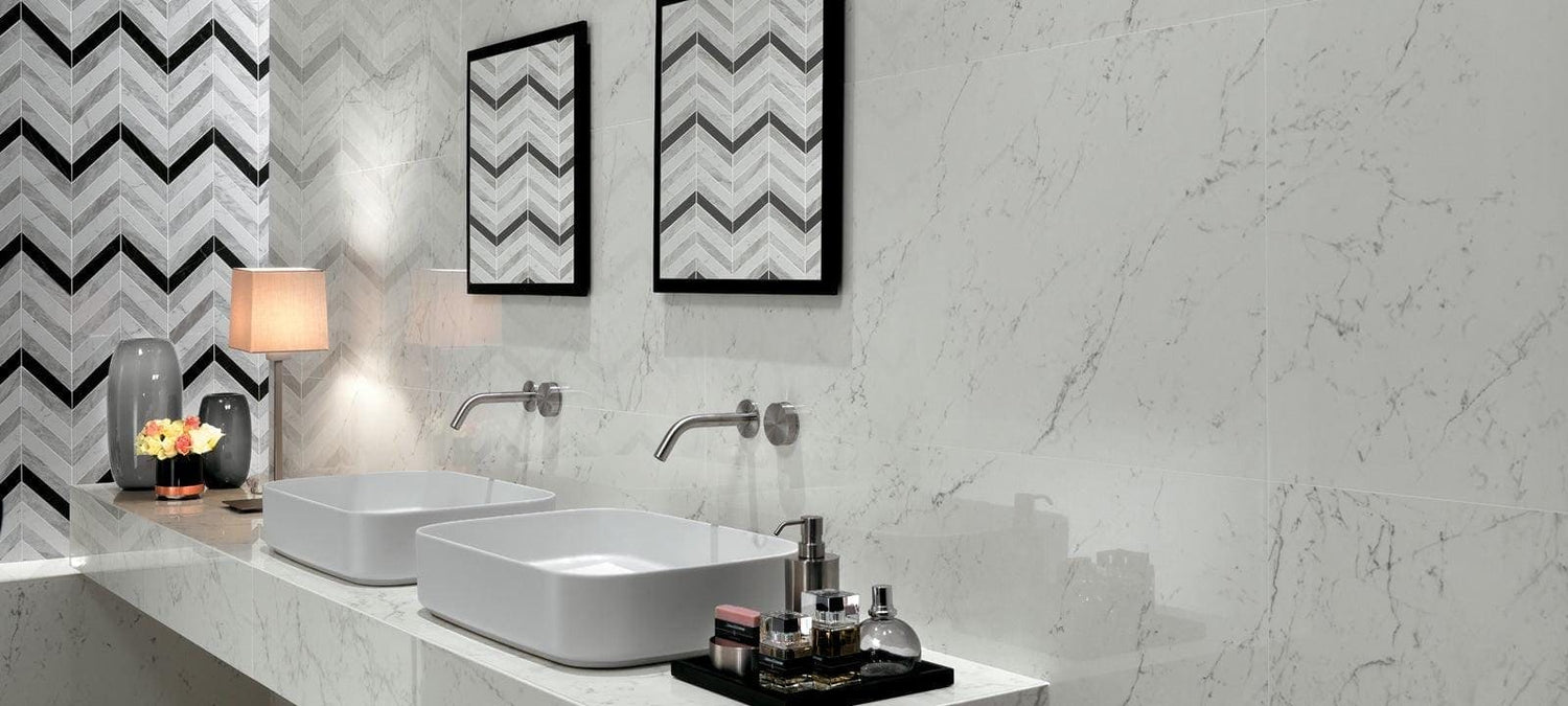 Minoli - Marvel Carrara Pure Lappato, 30 x 60cm (VC03225) - Tiles & Stone To You