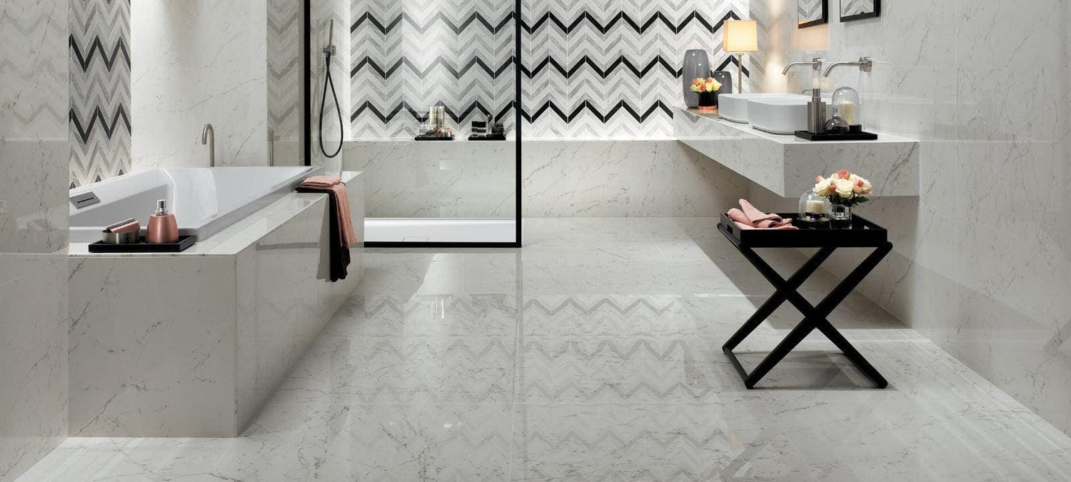 Minoli - Marvel Carrara Pure Lappato, 60 x 60cm (VC03212) - Tiles & Stone To You