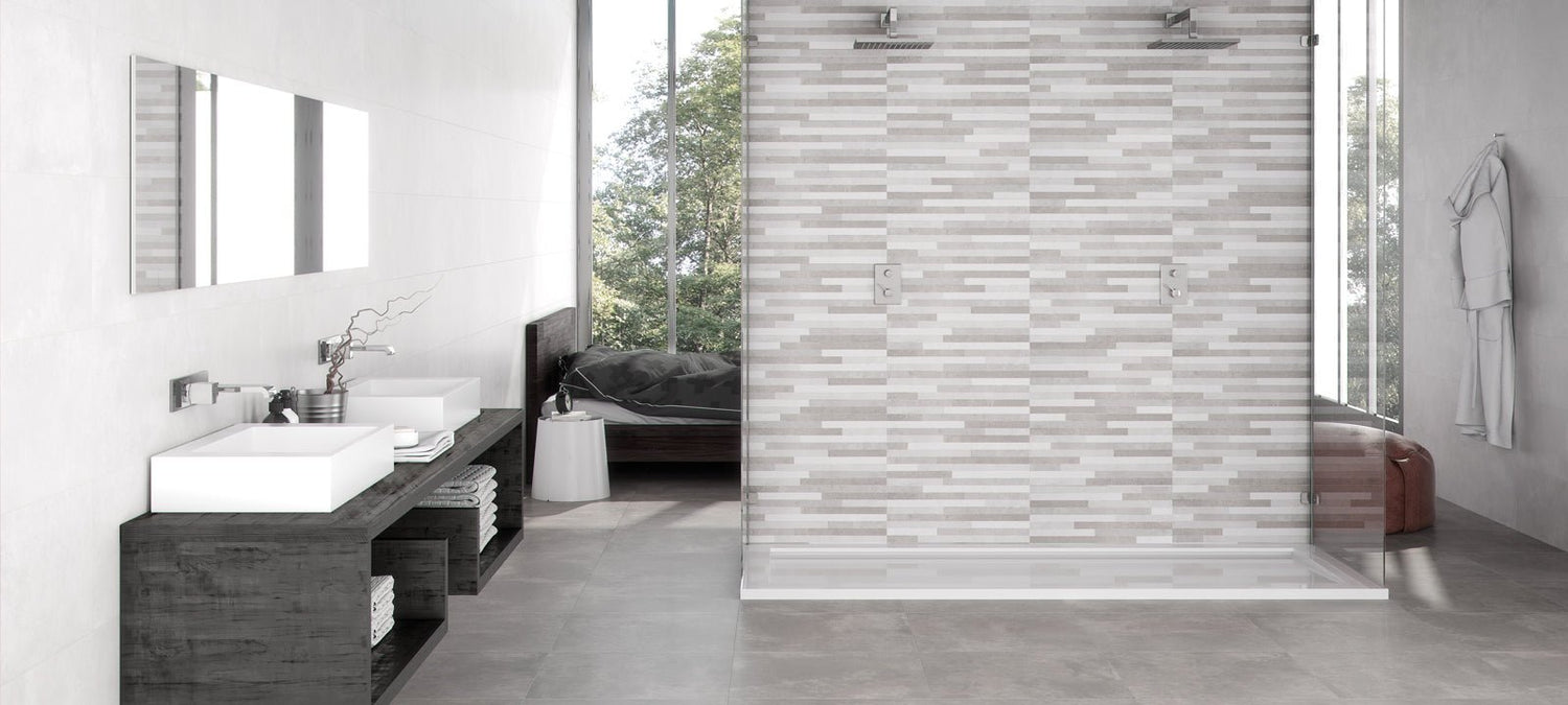 Minoli - Nexus Glacier Ceramic Matt, 30 x 60cm (VC03304) - Tiles & Stone To You