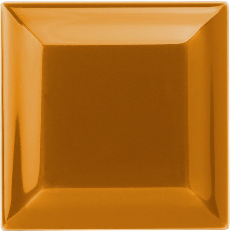 Original Style - Ochre Metro Bevelled Corner Tile, 7.5 x 7.5cm (IM-0030178)