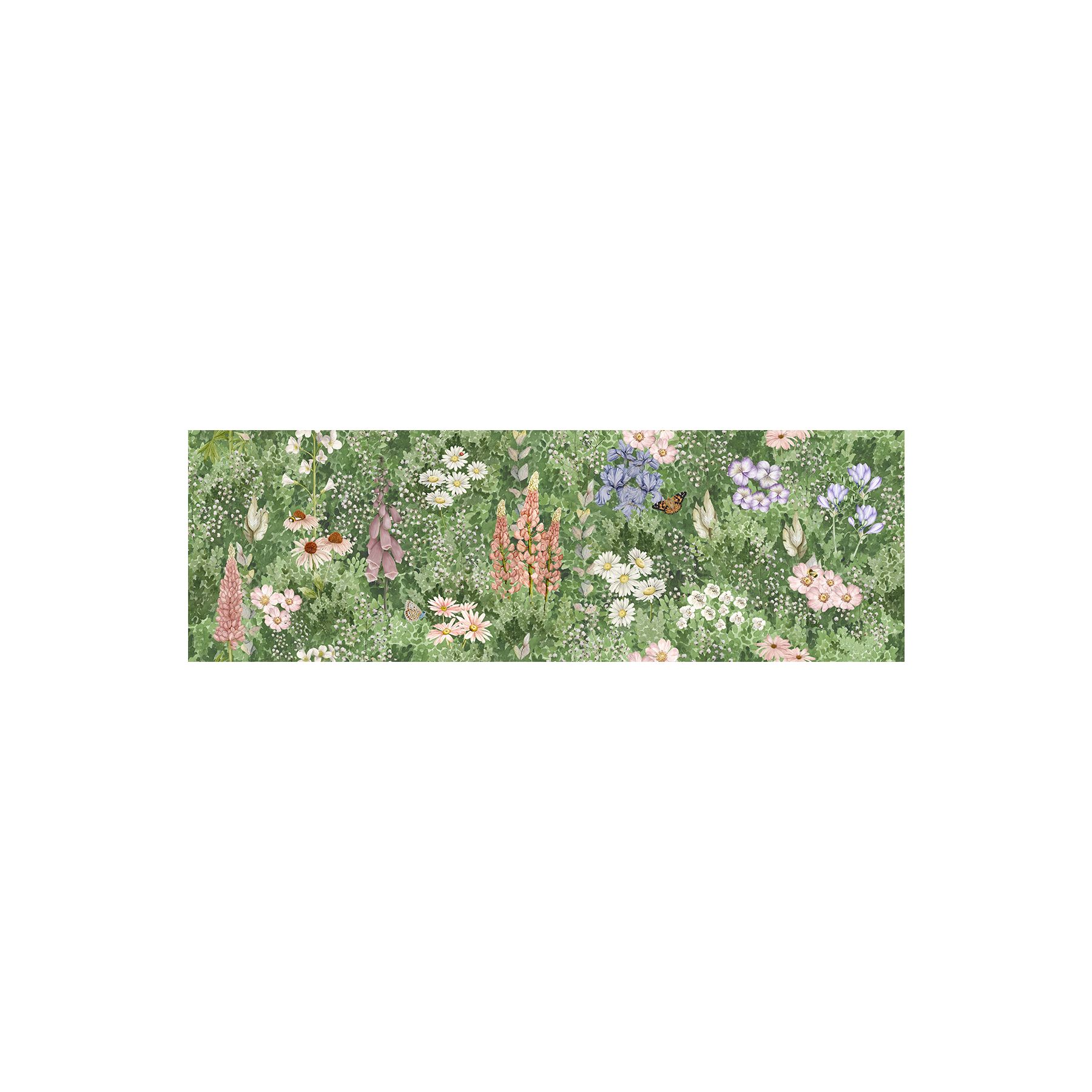 Original Style - English Garden Floral Single Ceramic Tile, 990 x 320mm (IM-0029456) - Tiles & Stone To You