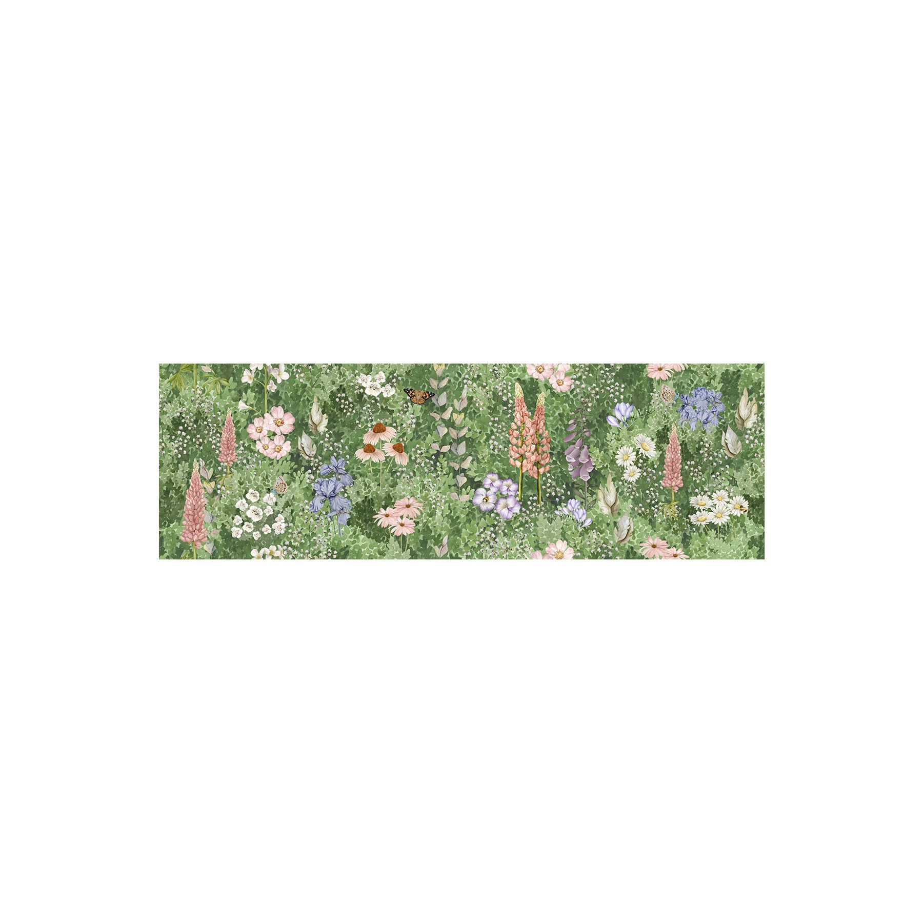 Original Style - English Garden Floral Single Ceramic Tile, 990 x 320mm (IM-0029456) - Tiles & Stone To You