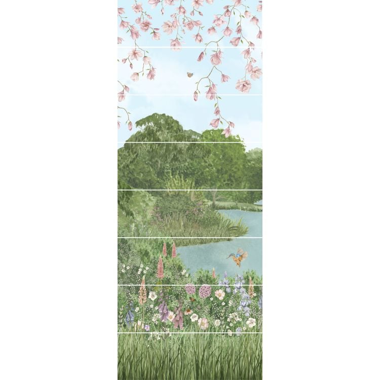 Original Style - English Garden Panel A Ceramic, 2560 x 990mm (IM-0029430) - Tiles & Stone To You