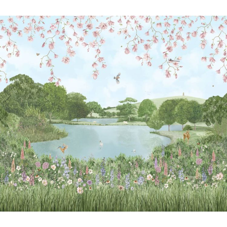 Original Style - English Garden Panel B Ceramic, 2560 x 990mm (IM-0029431) - Tiles & Stone To You