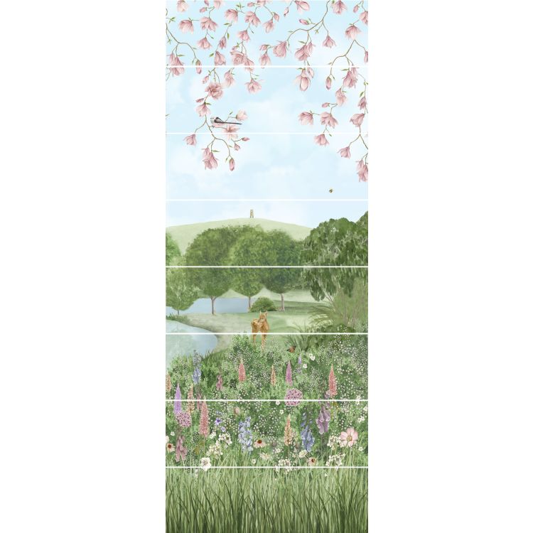 Original Style - English Garden Panel C Ceramic, 2560 x 990mm (IM-0029432) - Tiles & Stone To You