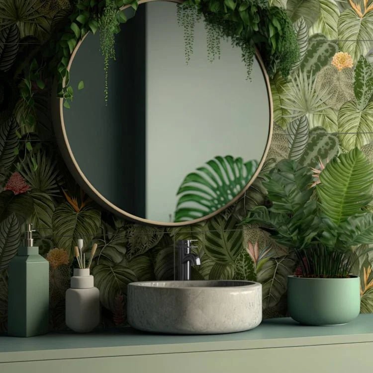 Original Style - Tropical Oasis Single Ceramic Tile, 990 x 320mm (IM-0029429) - Tiles & Stone To You