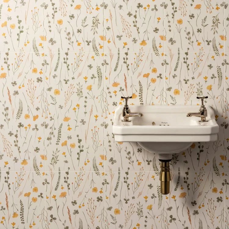 Original Style - Wildflower Gold Ceramic, 600 x 300mm (IM-0026233) - Tiles & Stone To You