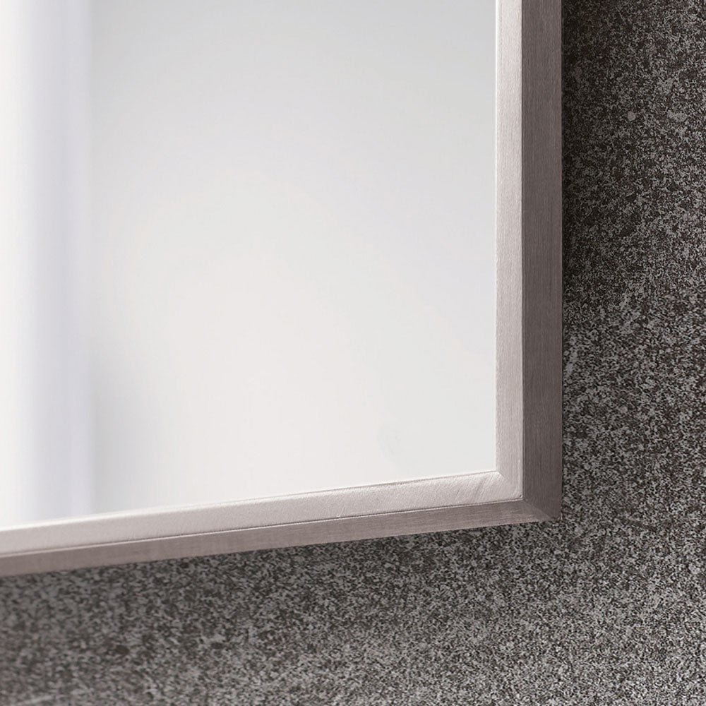 Origins Living - Docklands Rectangular Mirror Brushed Stainless Steel, 50x80cm (DKL - 001058 - BS) - Tiles & Stone To You