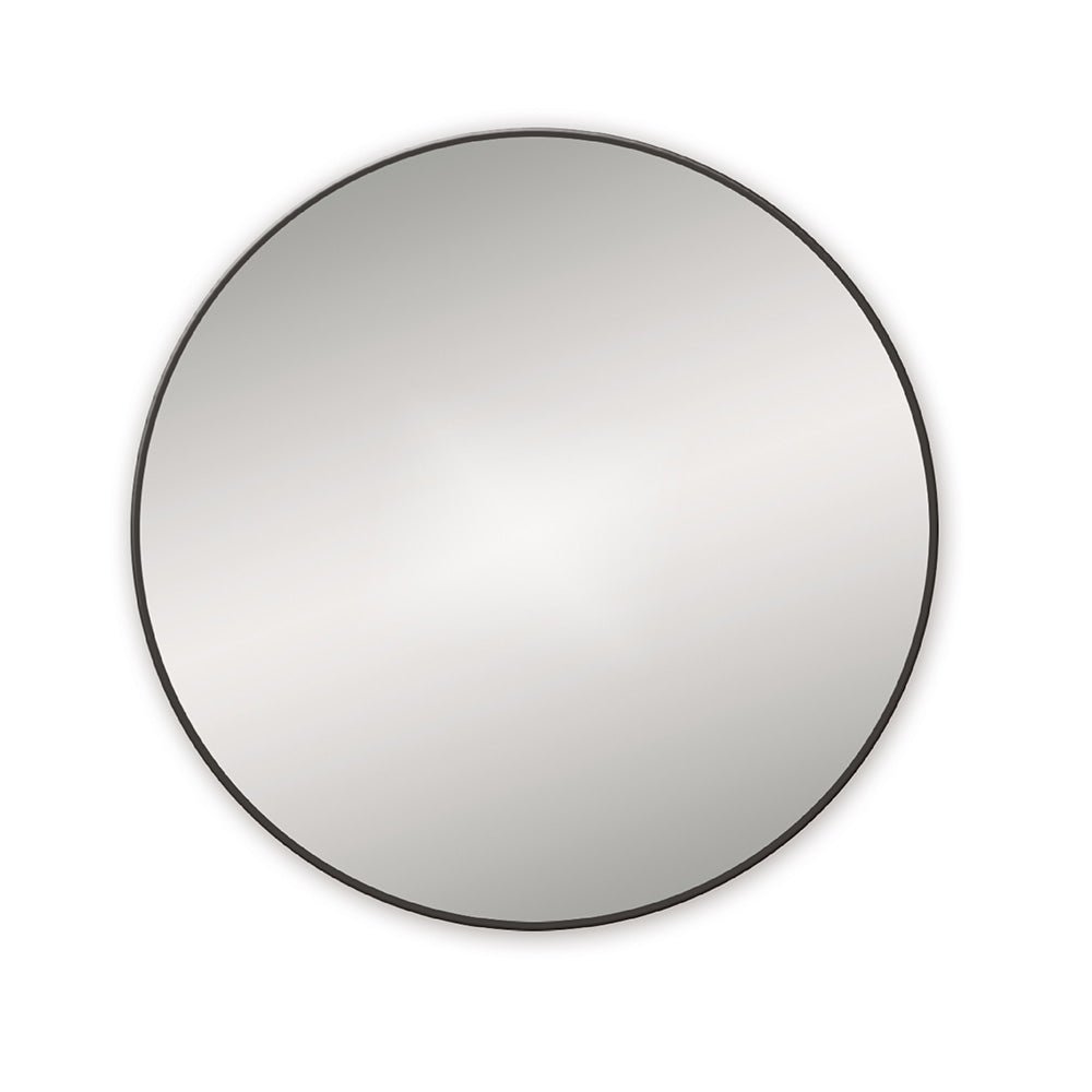 Origins Living - Docklands Round Mirror Black, 80cm (B375547) - Tiles & Stone To You