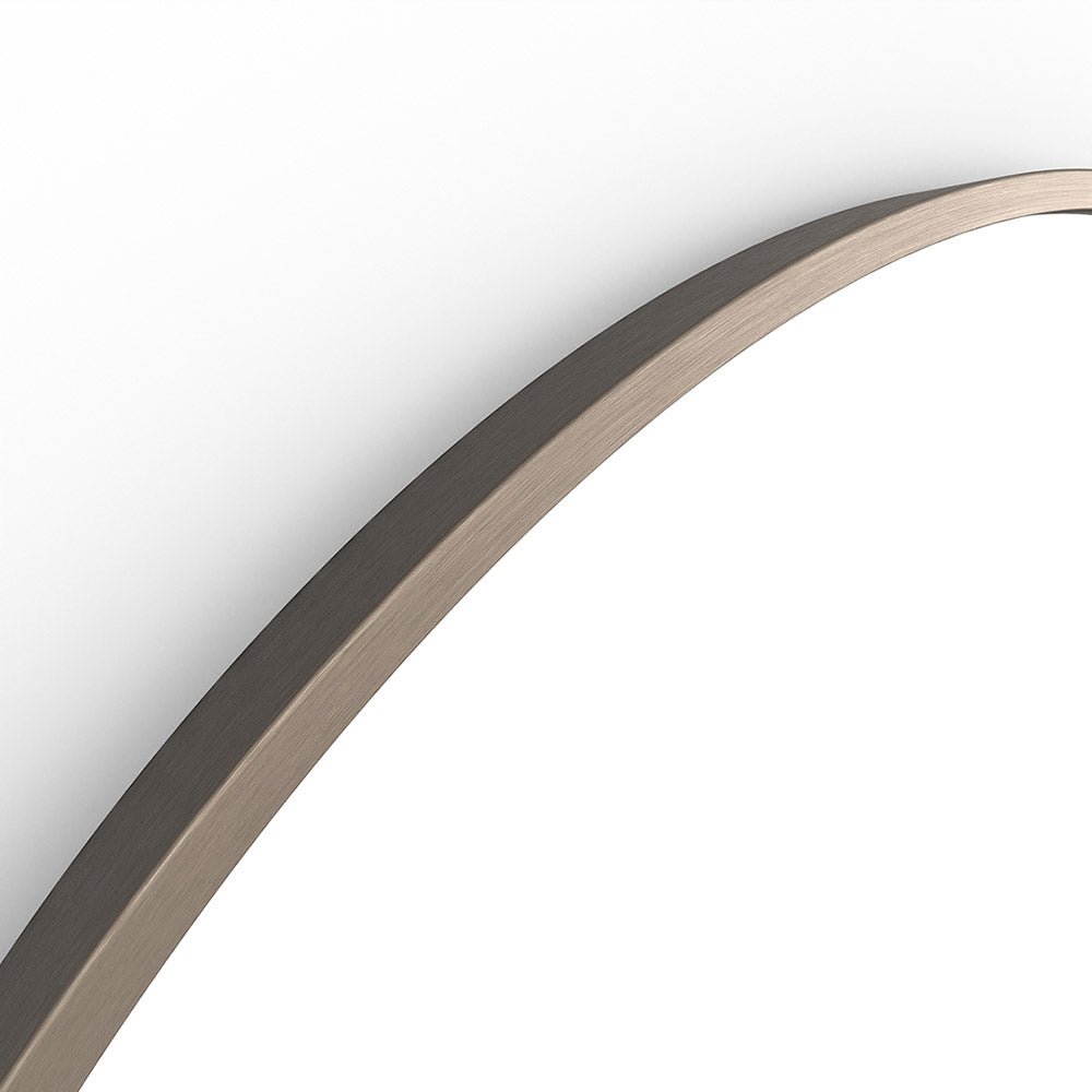 Origins Living - Docklands Round Mirror Brushed Bronze, 60cm (DKL - 00D060 - BZ) - Tiles & Stone To You