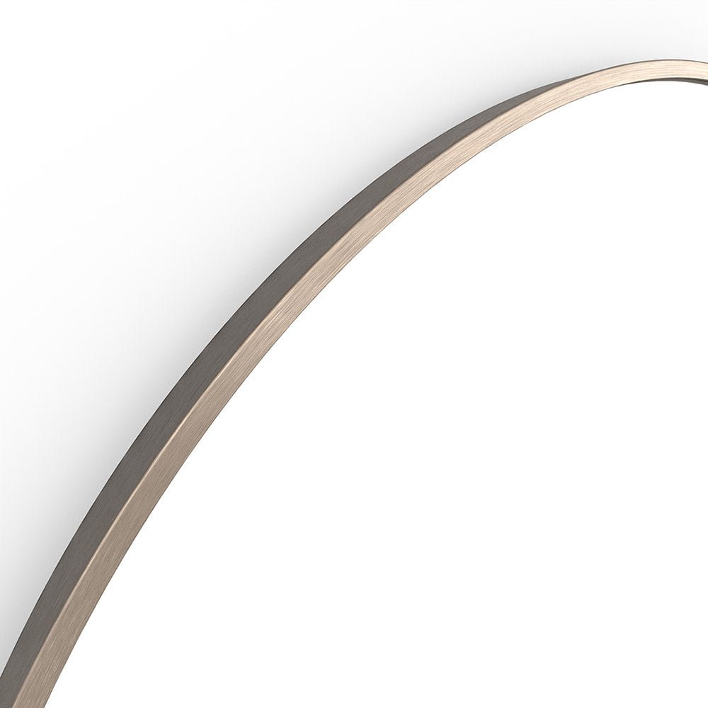 Origins Living - Docklands Round Mirror Brushed Bronze, 80cm (DKL - 00D080 - BZ) - Tiles & Stone To You