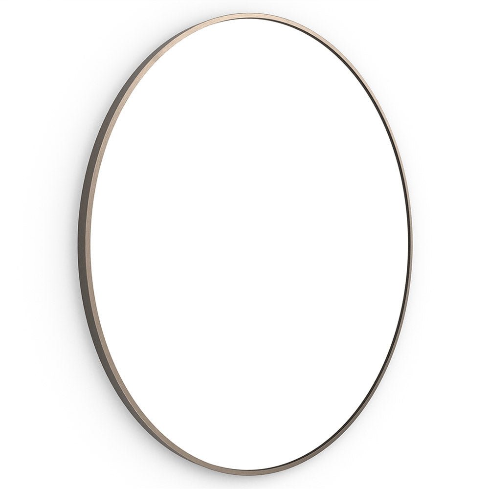 Origins Living - Docklands Round Mirror Brushed Bronze, 80cm (DKL - 00D080 - BZ) - Tiles & Stone To You