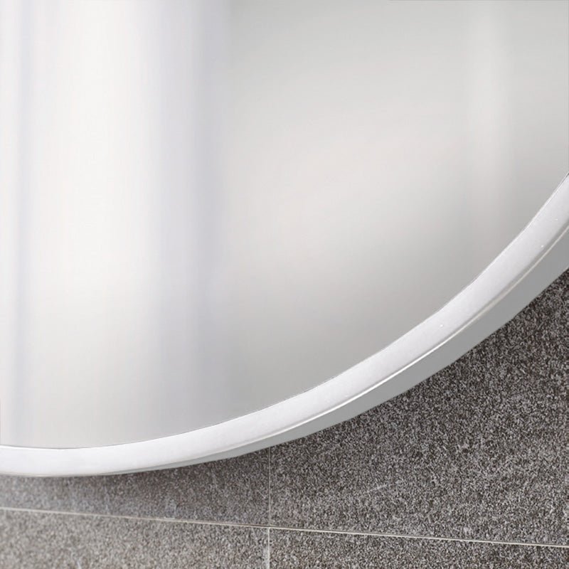 Origins Living - Docklands Round Mirror White, 80cm (B375684) - Tiles & Stone To You