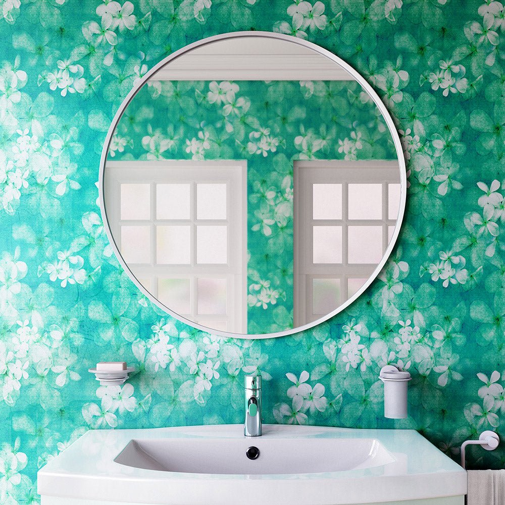 Origins Living - Docklands Round Mirror White, 80cm (B375684) - Tiles & Stone To You