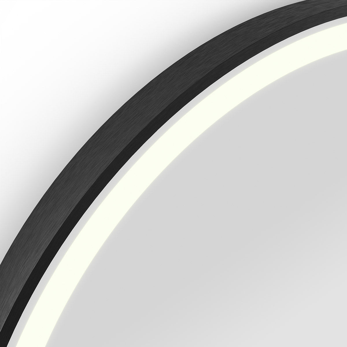 Origins Living - Lomax Light Capsule Mirror Black, 40cm (LML - 01C048 - BK) - Tiles & Stone To You