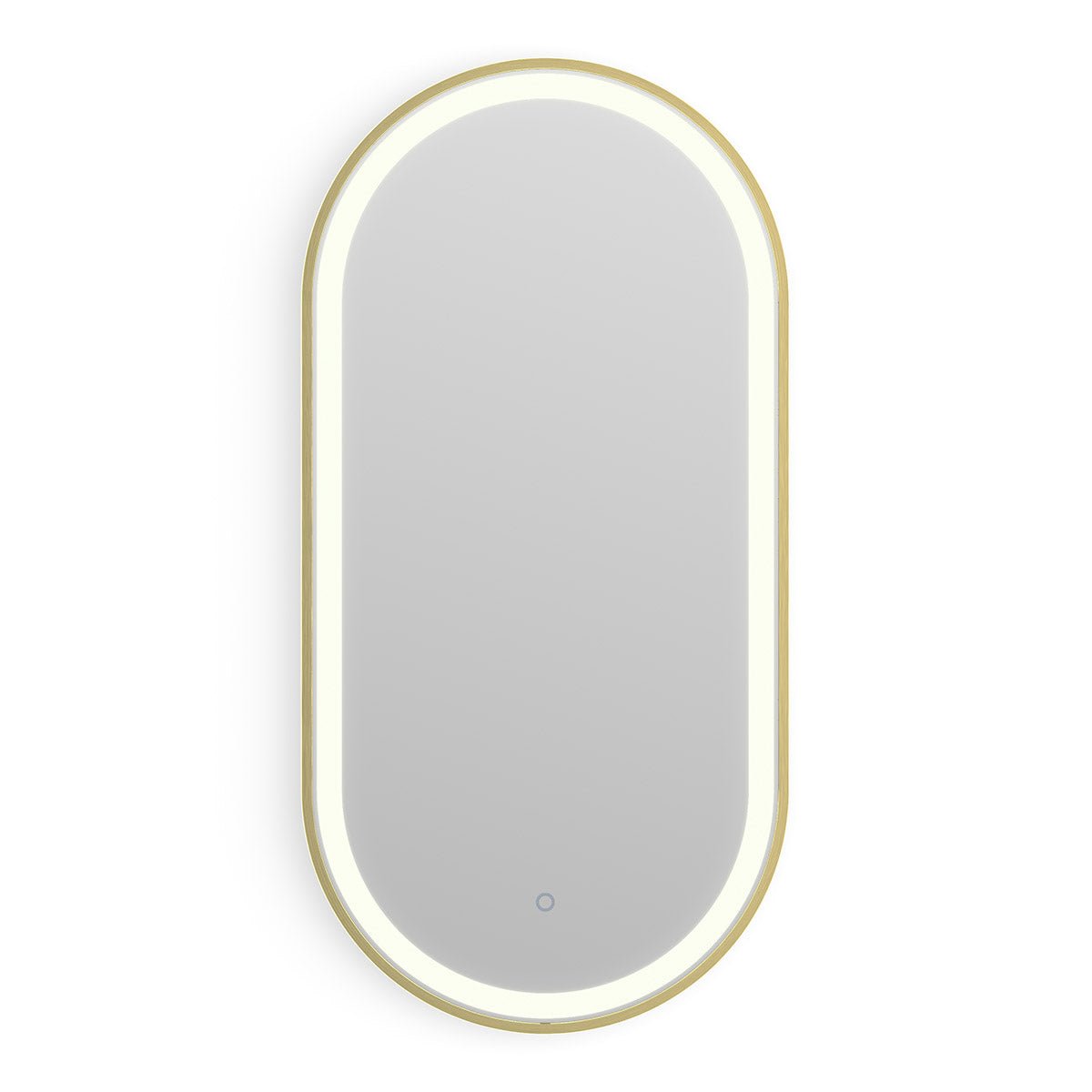 Origins Living - Lomax Light Capsule Mirror Brushed Brass, 50cm (LML - 01C051 - BB) - Tiles & Stone To You