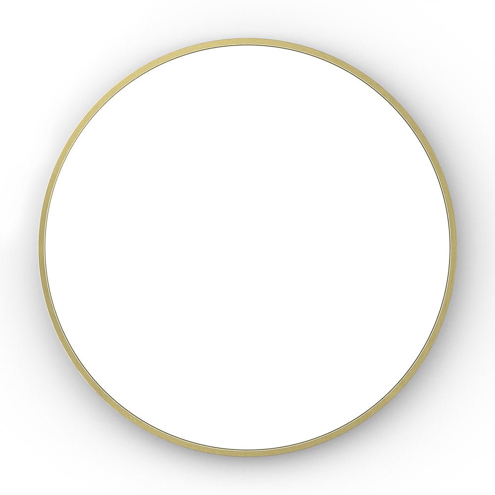 Origins Living - Lomax Round Mirror Brushed Brass, 60cm (LMX - 00D060 - BB) - Tiles & Stone To You