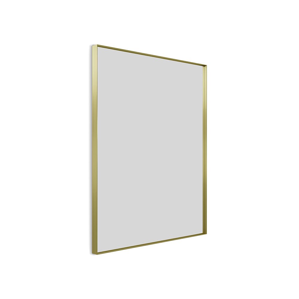 Origins Living - Newington Rectangular Mirror Brushed Brass, 100x80cm (NWG - 001108 - BB) - Tiles & Stone To You