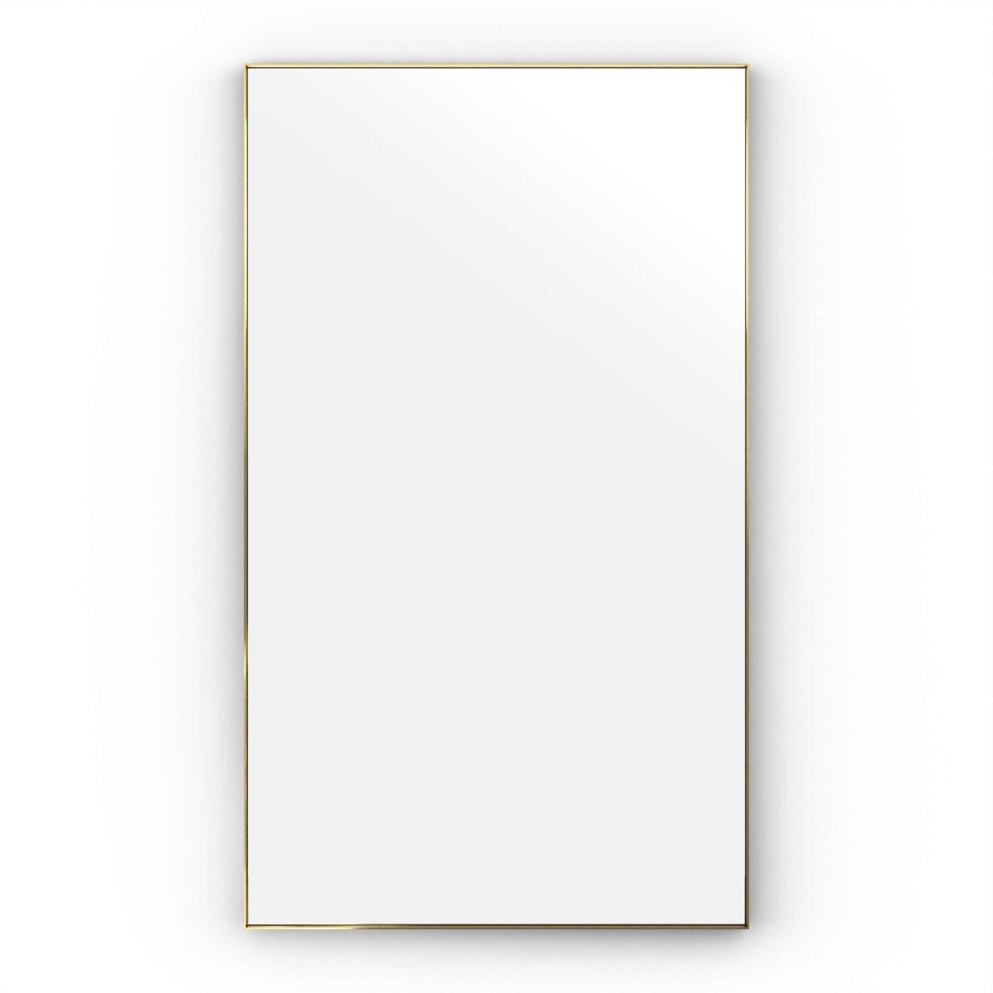 Origins Living - Newington Rectangular Mirror Brushed Brass, 120x70cm (NWG - 001127 - BB) - Tiles & Stone To You
