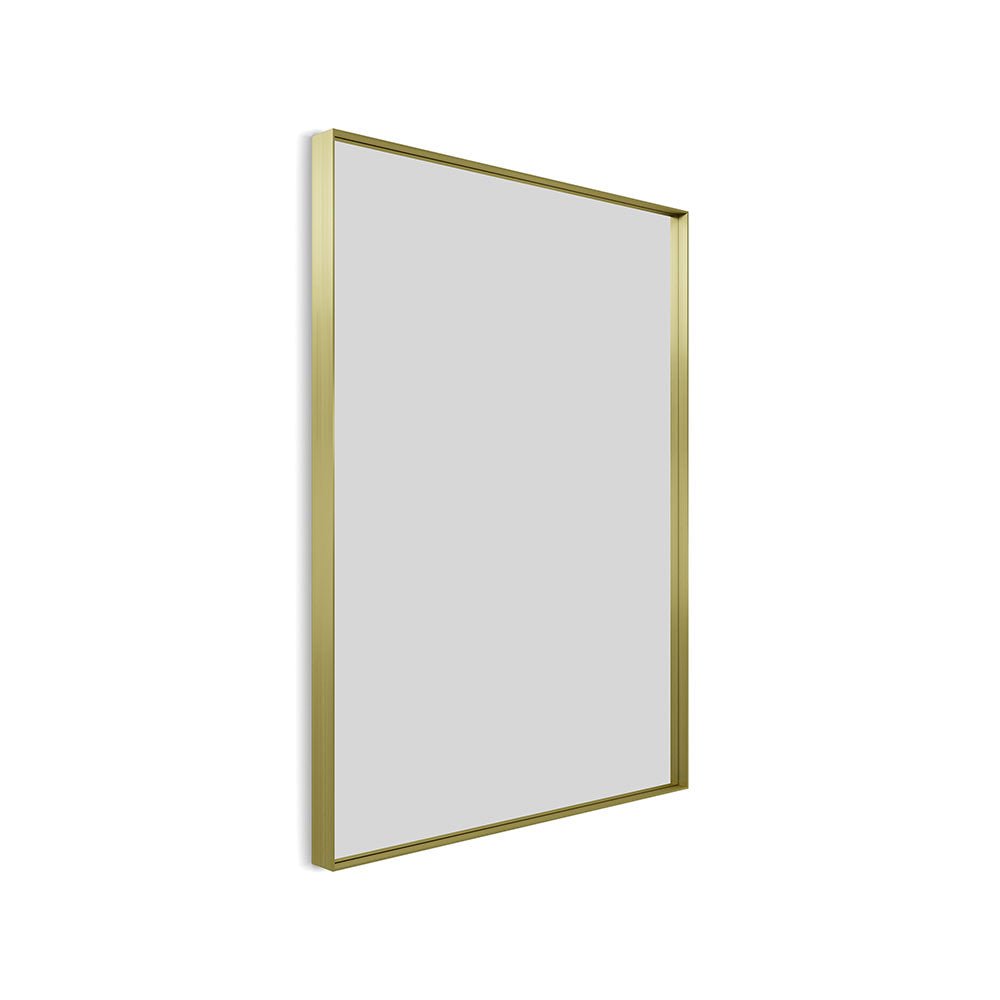 Origins Living - Newington Rectangular Mirror Brushed Brass, 60x80cm (NWG - 001068 - BB) - Tiles & Stone To You