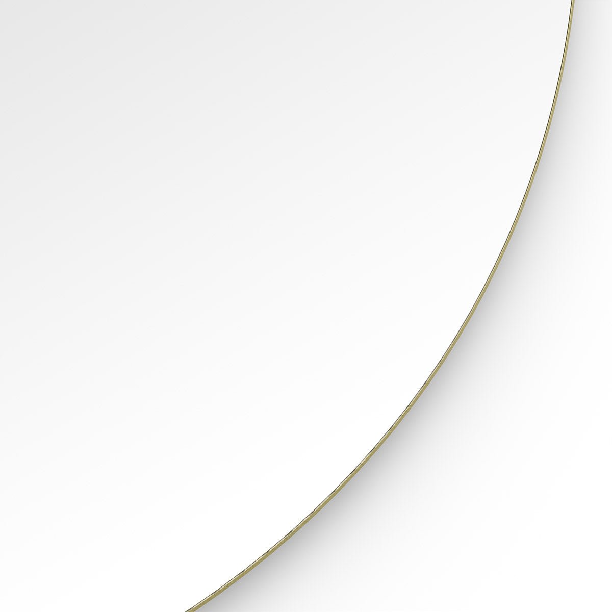 Origins Living - Oslo Round Mirror 100 in Brushed Brass (OSL - 00D100 - BB) - Tiles & Stone To You