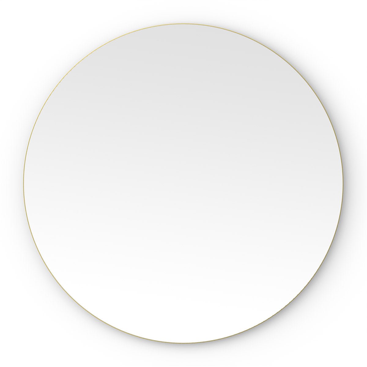 Origins Living - Oslo Round Mirror 80 in Brushed Brass (OSL - 00D080 - BB) - Tiles & Stone To You