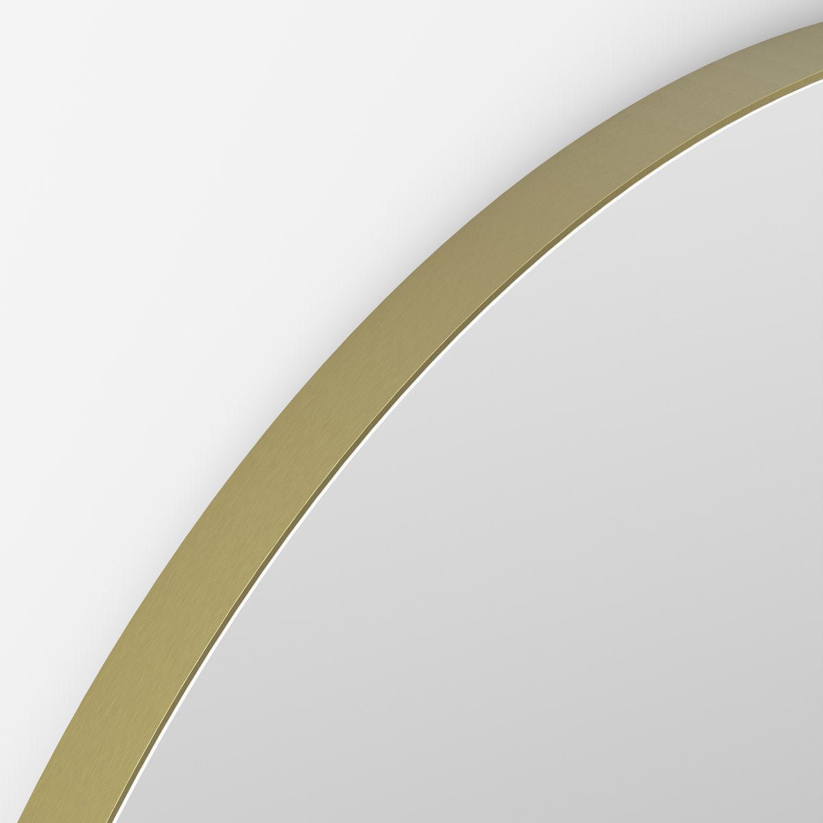 Origins Living - Oslo Round Mirror 80 in Brushed Brass (OSL - 00D080 - BB) - Tiles & Stone To You