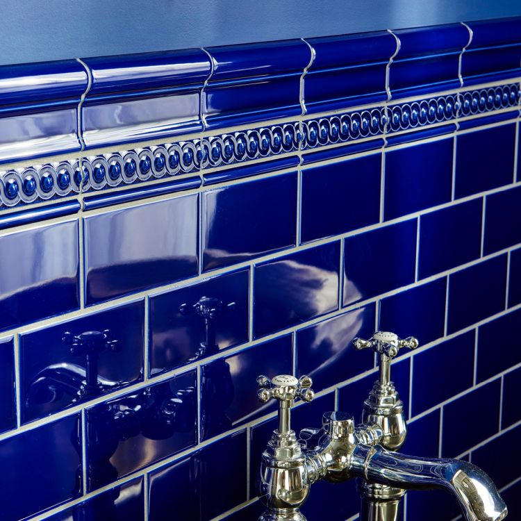 Original Style - Royal Blue Half Tile, 15.2 x 7.5cm (IM-0019898)