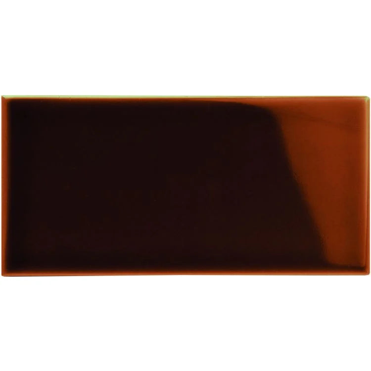 Original Style - Teapot Brown Half Tile, 15.2 x 7.6cm (IM-0030131)
