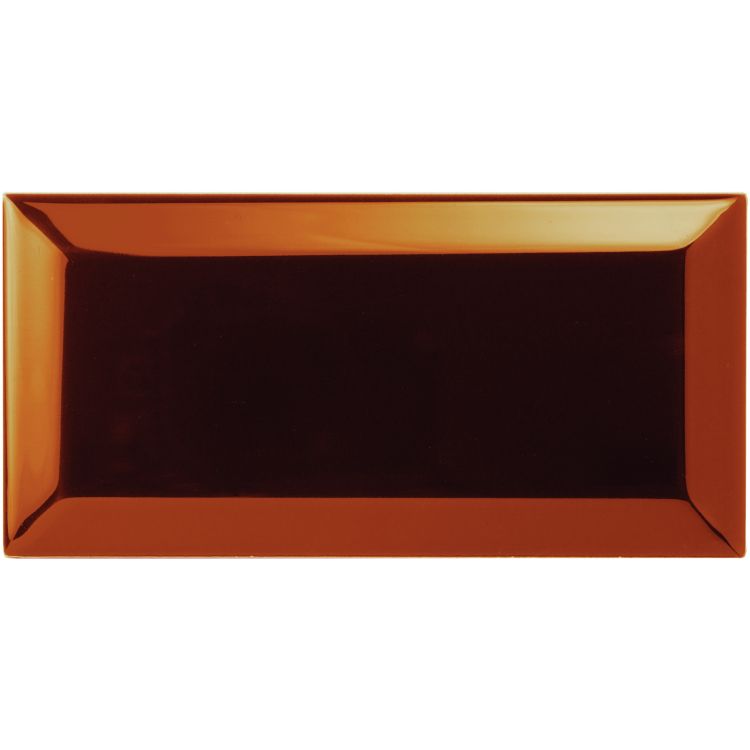 Original Style - Teapot Brown Metro Bevelled Tile, 15 x 7.5cm (IM-0030180)