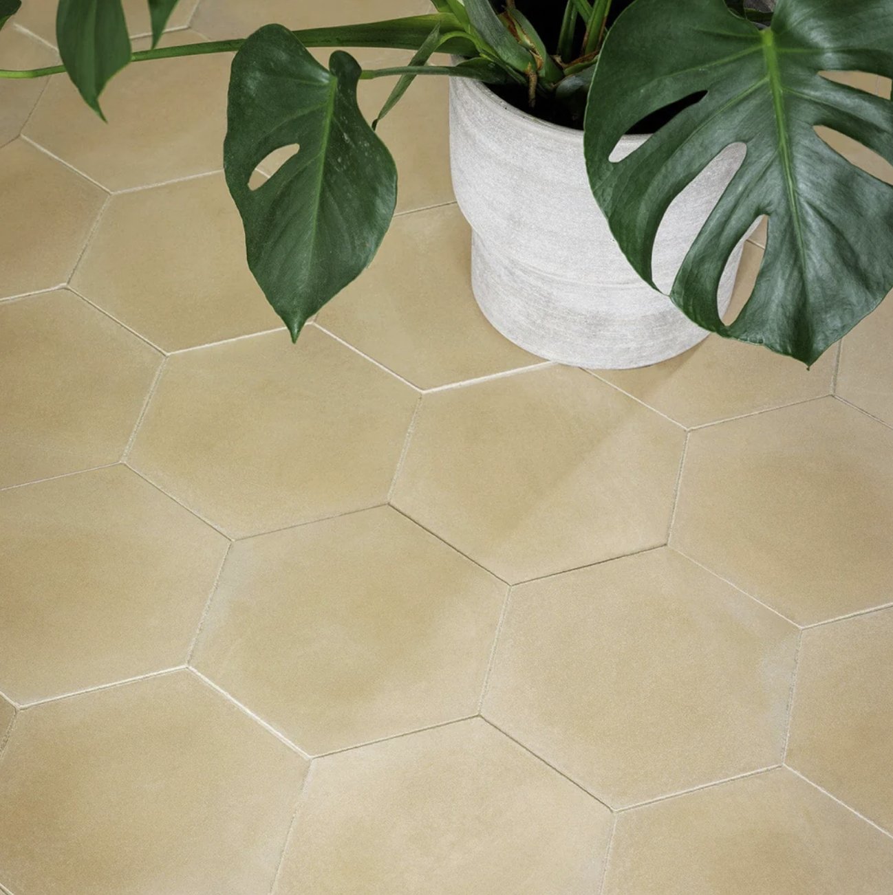 Bert and May - Sweet Yellow Hexagonal Tile, 23 x 20cm - Tiles & Stone To You