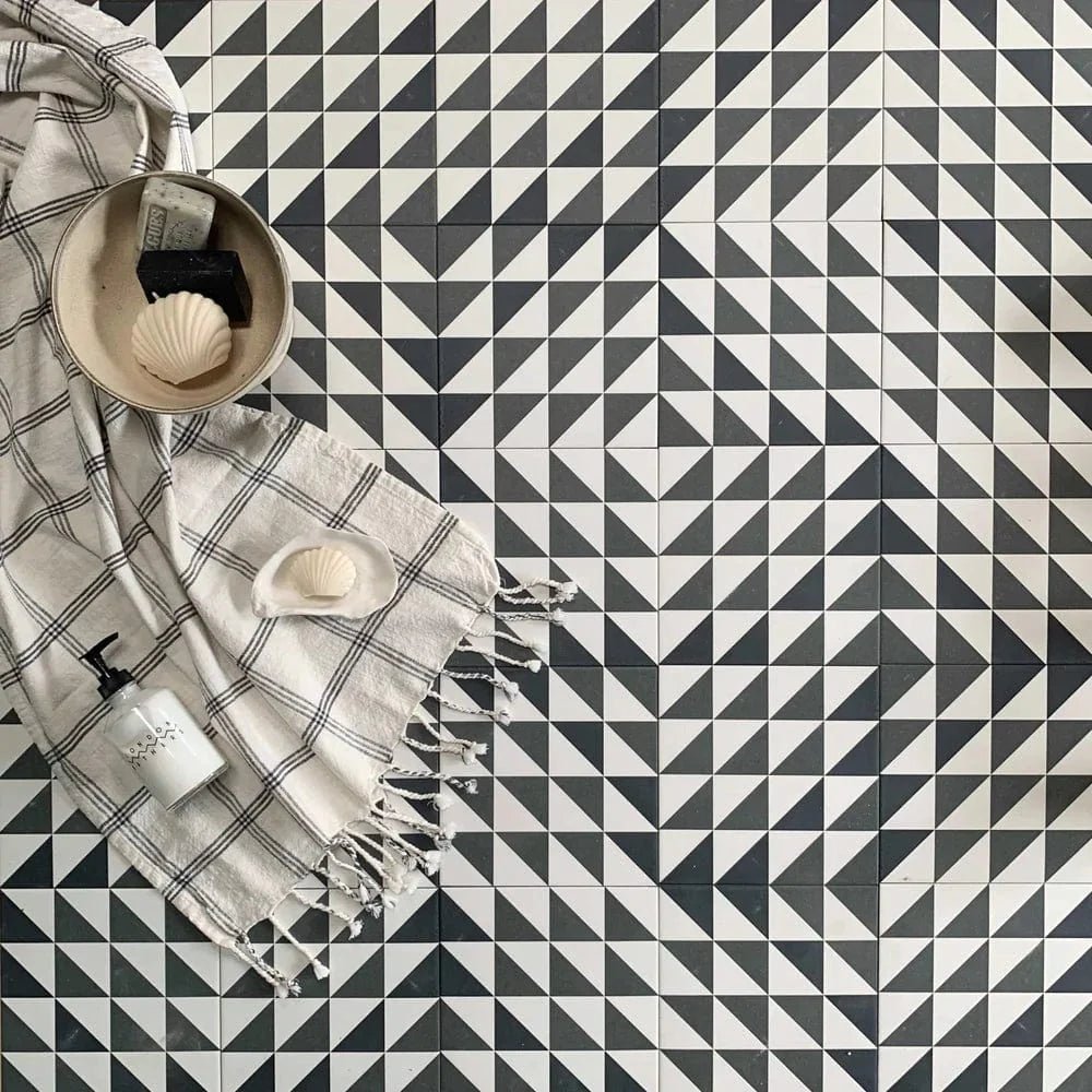 Bert & May - Black Majadas Porcelain Matt, 20 x 20cm - Tiles & Stone To You