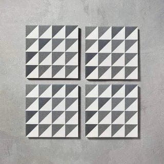 Bert & May - Black Majadas Porcelain Matt, 20 x 20cm - Tiles & Stone To You