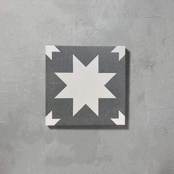 Bert & May - Black Pradena Porcelain Matt, 20 x 20cm - Tiles & Stone To You