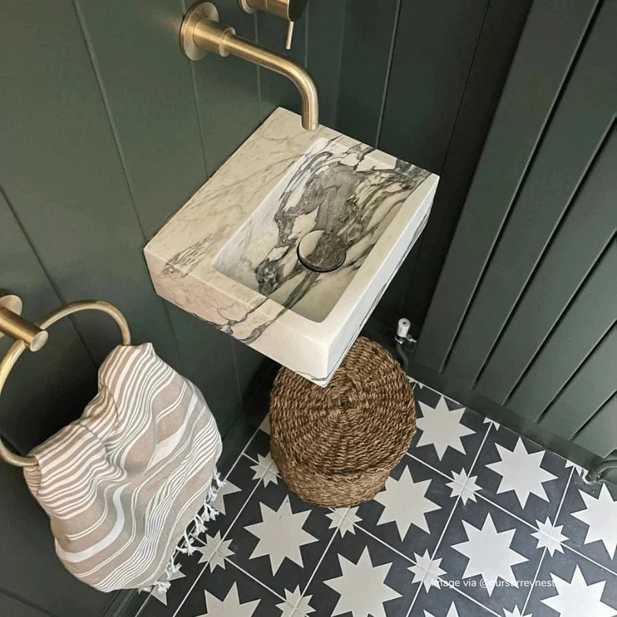 Bert & May - Black Pradena Porcelain Matt, 20 x 20cm - Tiles & Stone To You