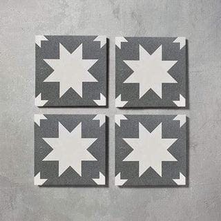 Bert & May - Black Pradena Porcelain Matt, 20 x 20cm - Tiles & Stone To You