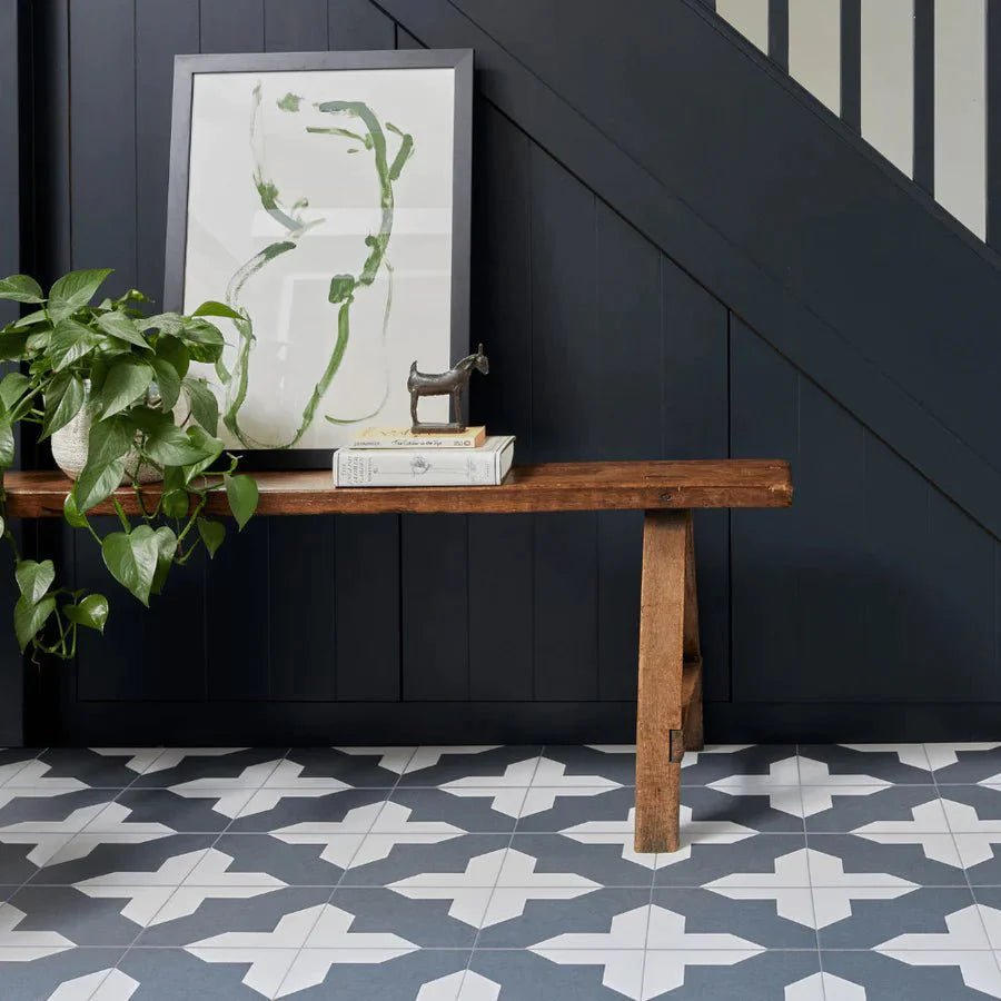 Bert & May - Crosses Old Iron Porcelain Matt, 20 x 20cm - Tiles & Stone To You