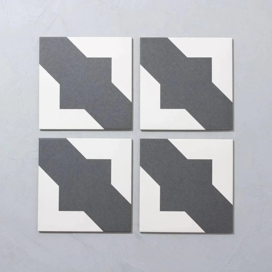 Bert & May - Crosses Old Iron Porcelain Matt, 20 x 20cm - Tiles & Stone To You